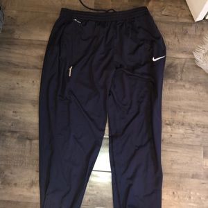 Nike navy blue drifit soccer sweats size XL
